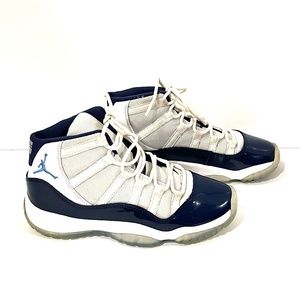 AIR JORDAN Retro 11 "Win like 82" Blue and White - Size 5Y